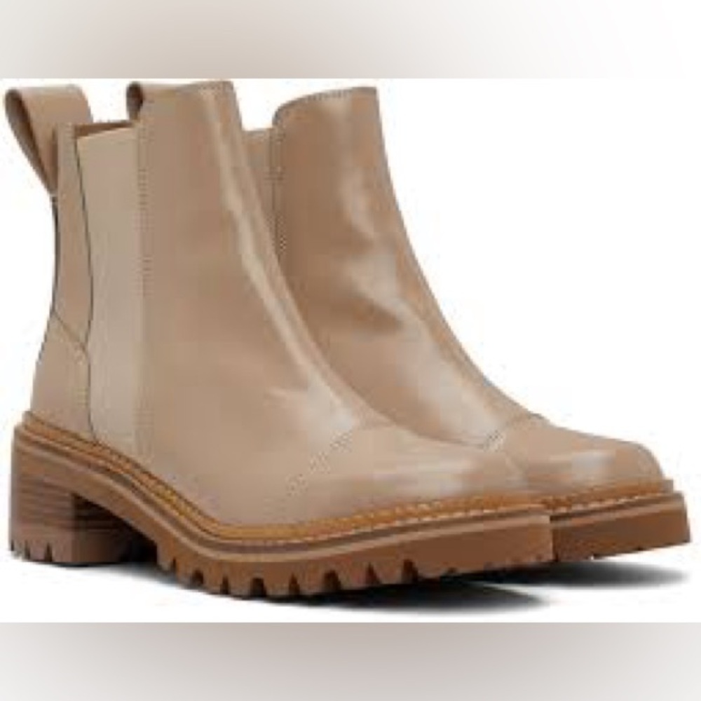 See by Chloé Mallory Chelsea Boots in Beige, women’s Size 38